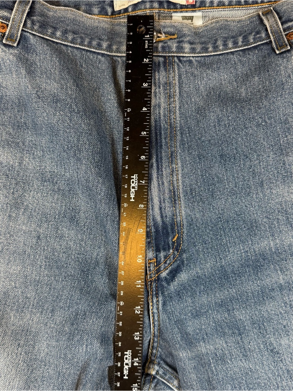 Levis 560 Jeans Mens 46x32 Blue Comfort Fit Loose Tapered Leg Denim Pants Y2K - Picture 7 of 9